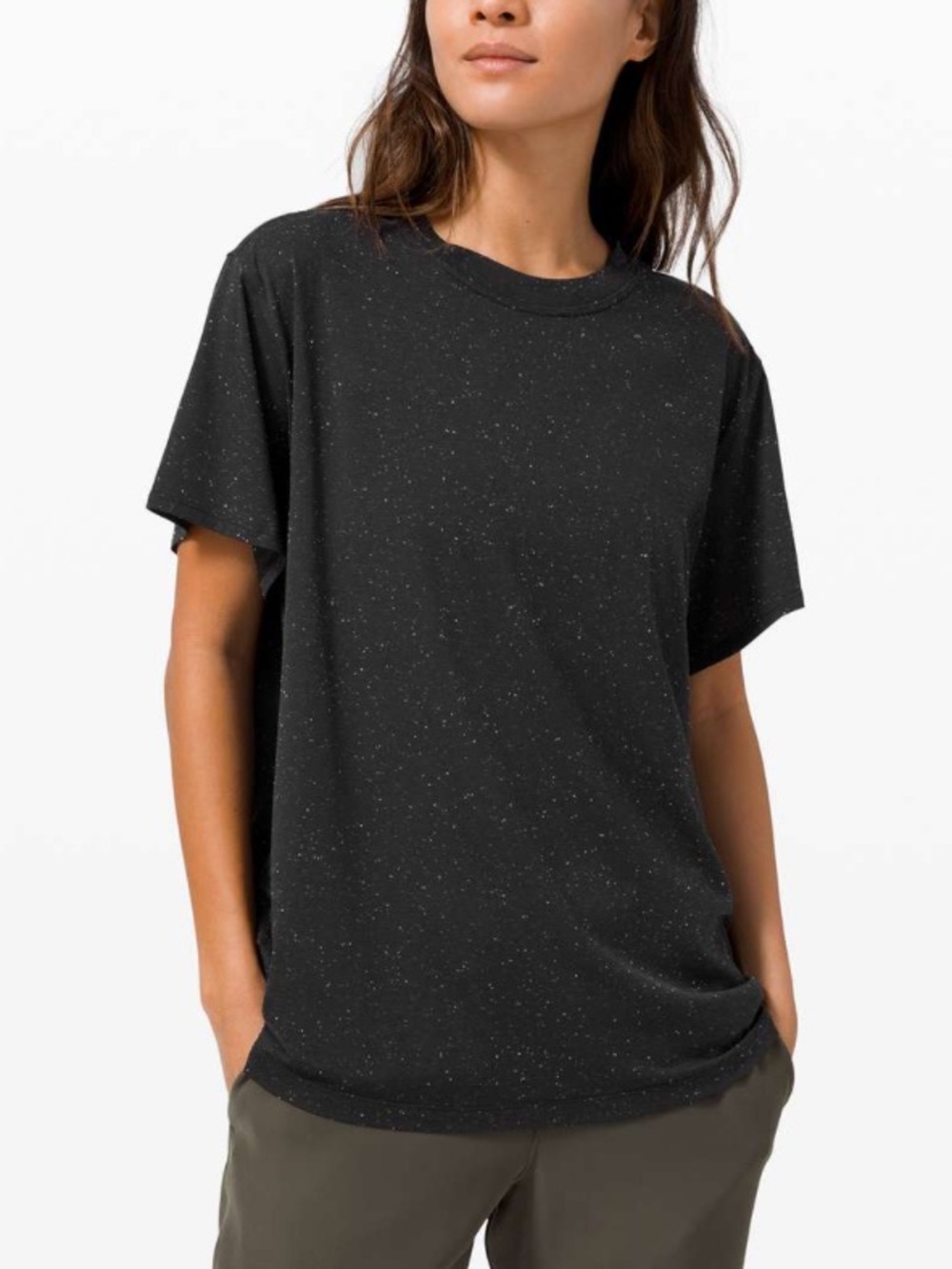 Lululemon All Yours Boyfriend Tee
Black / White